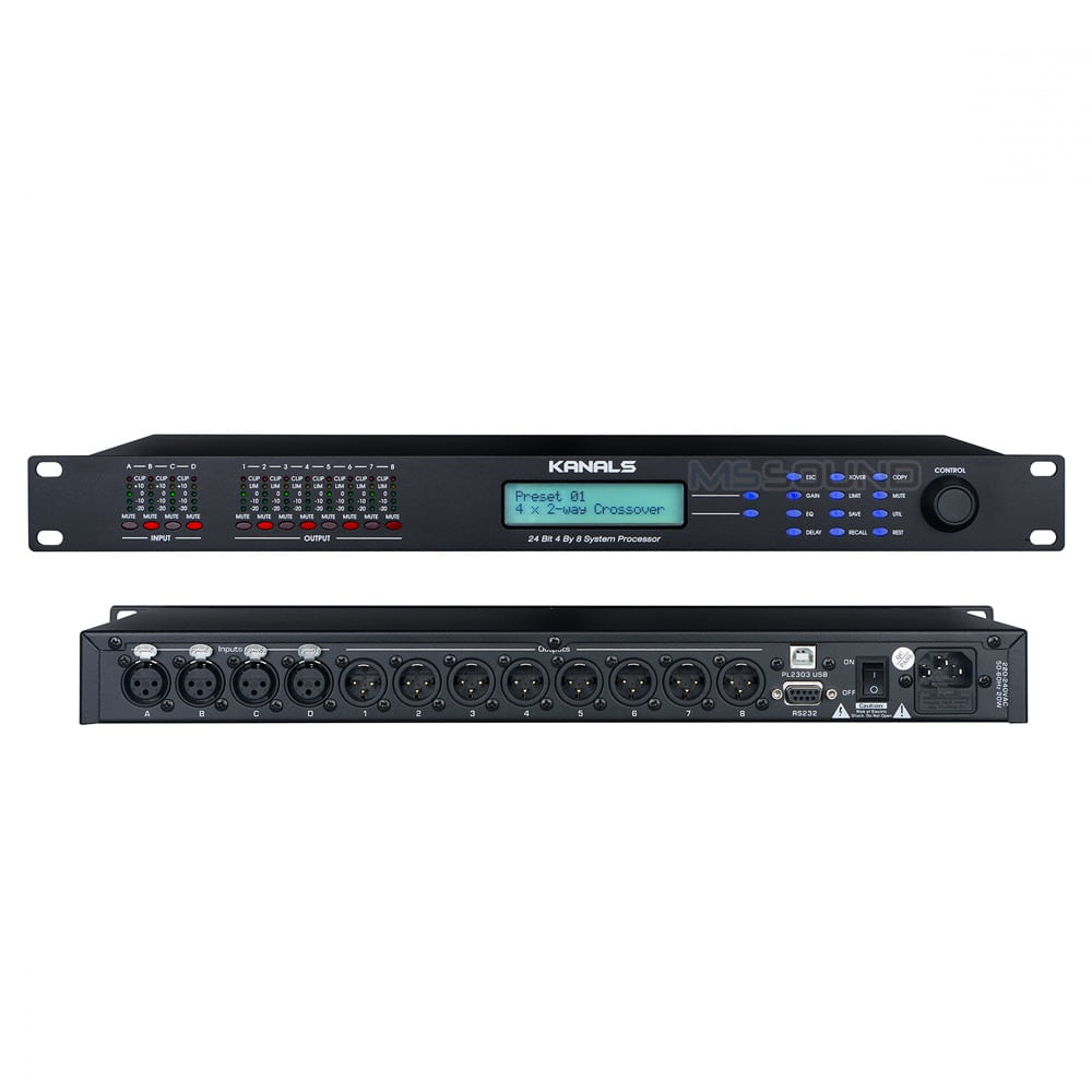 DSP-4800 오디오프로세서 디지털시그널프로세서 4in 8out